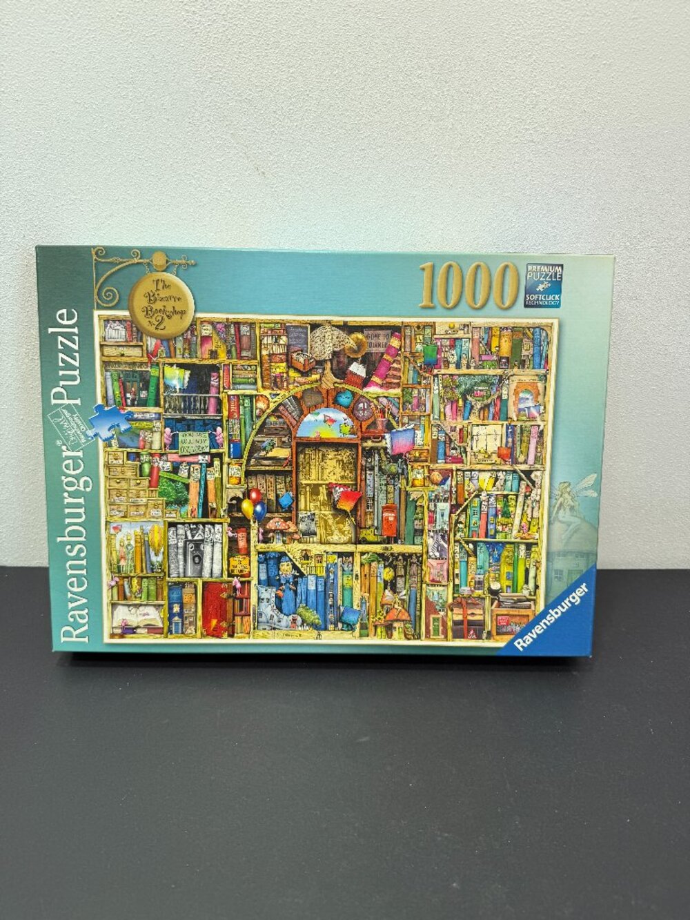 Ravensburger 🔴2/$25🔴jigsaw puzzle Bizarre Bookshop 2 1000 Piece